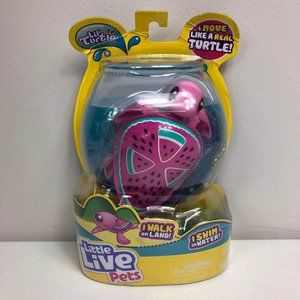 Little Live Pets Piddy Drops Lil Turtle Pink Electronic Toy Walk Watermelon New